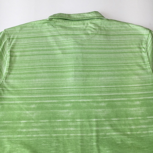 Big Sky Outfitters Green Striped Polo Short Sleeve - Picture 7 of 8
